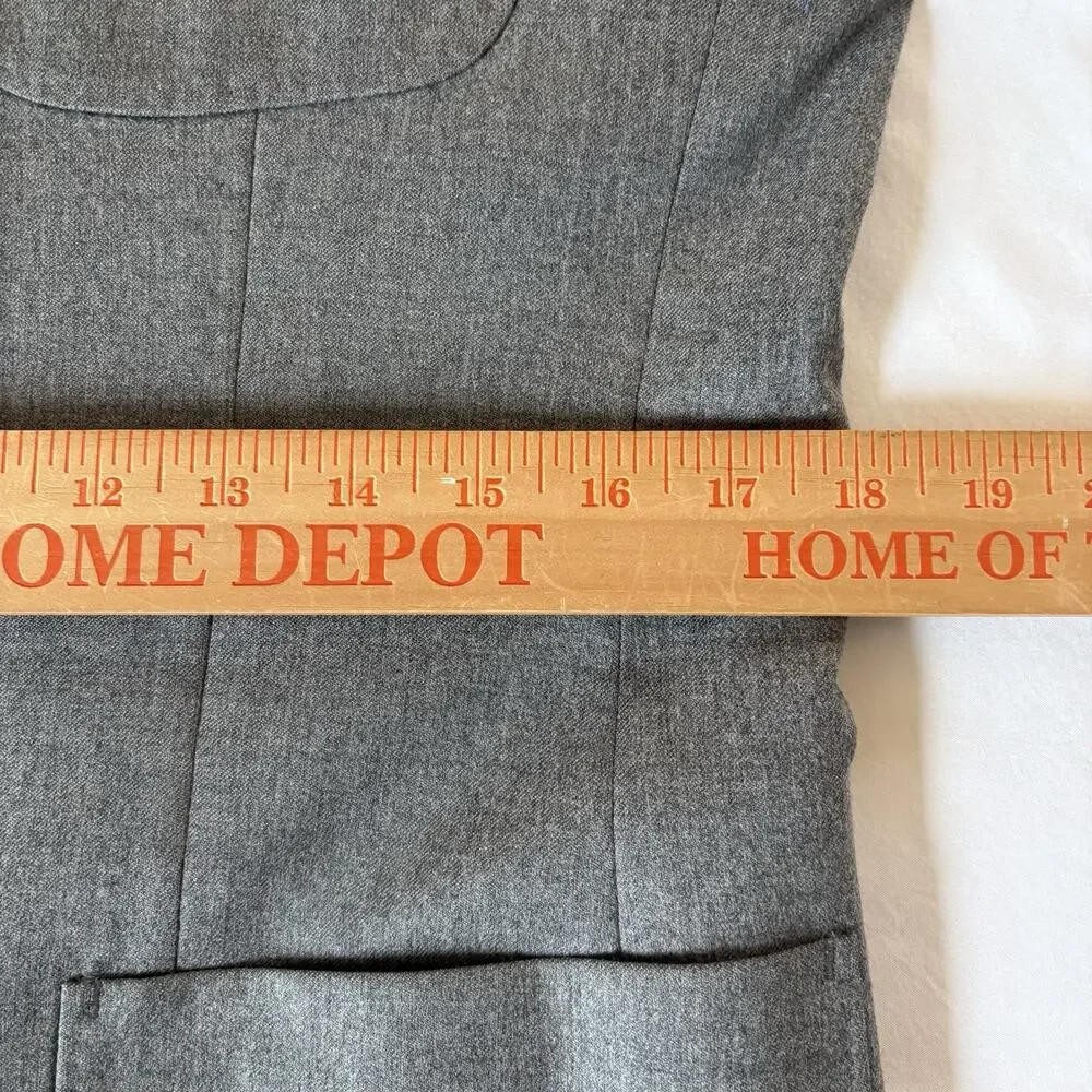 J.Crew Ludlow Blazer 38R 100% Italian Wool Gray Vitale Barberis Canonico